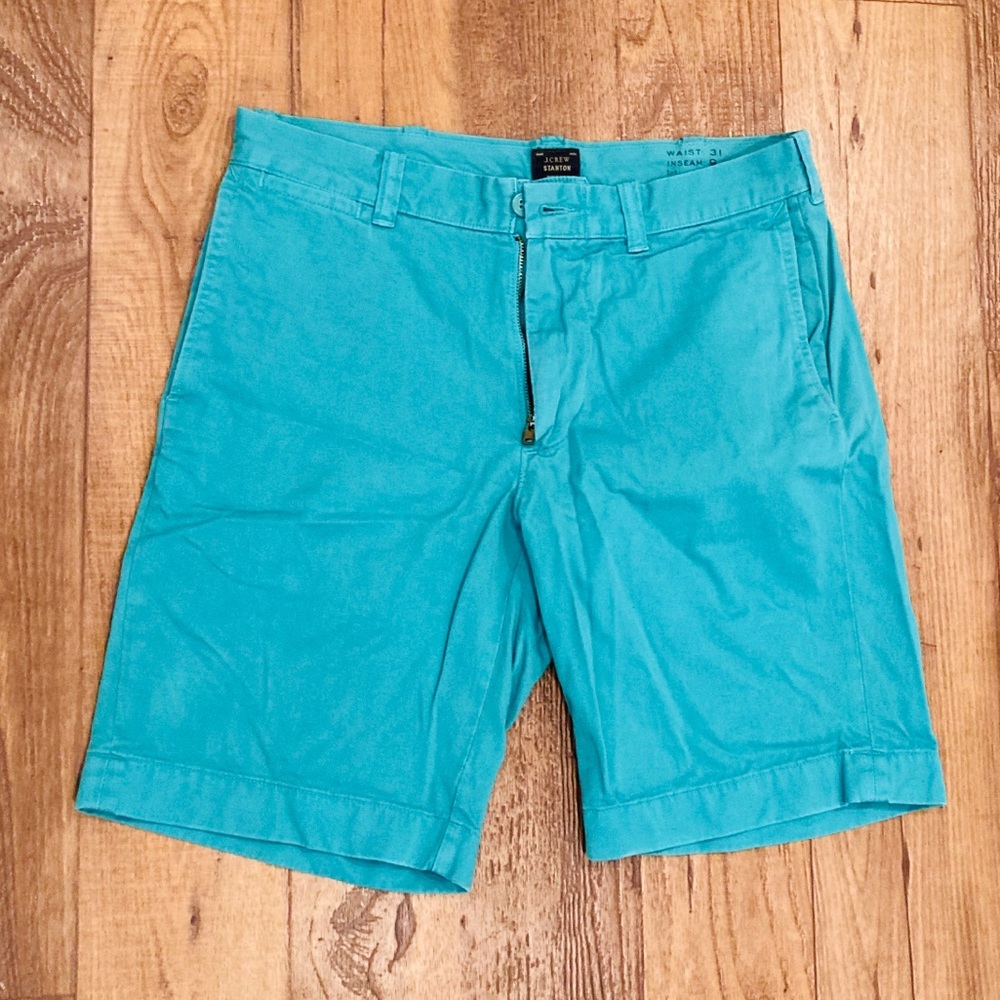 J Crew Shorts Turquoise Size 31W 9” Inseam